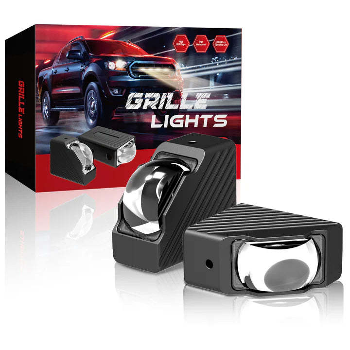 Mini grille 45-degree angle lights
