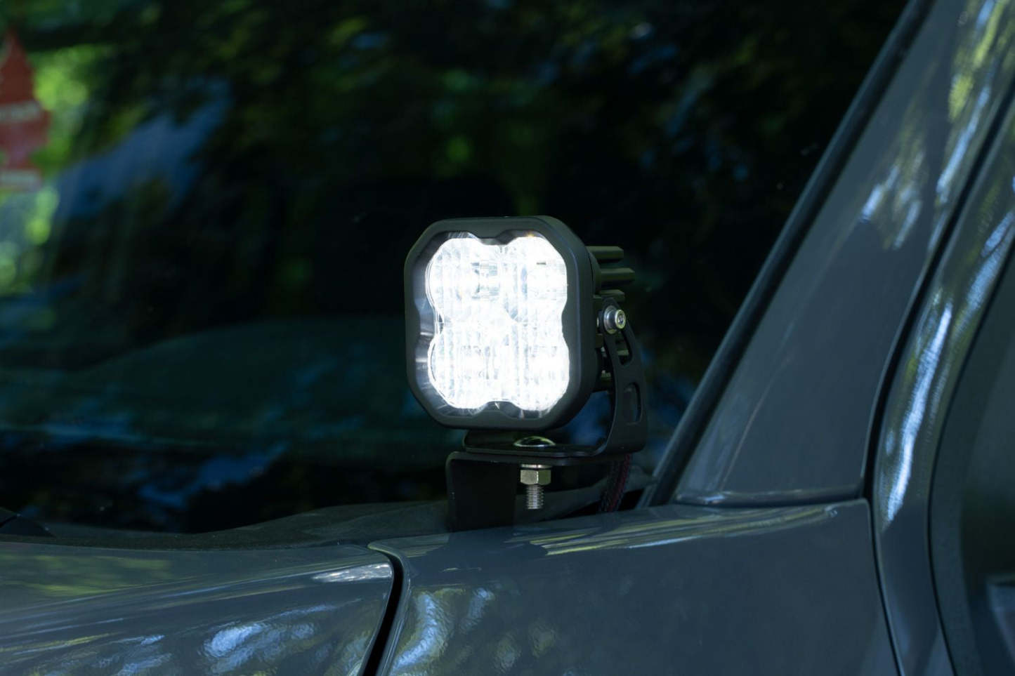 White sports LED spotlight