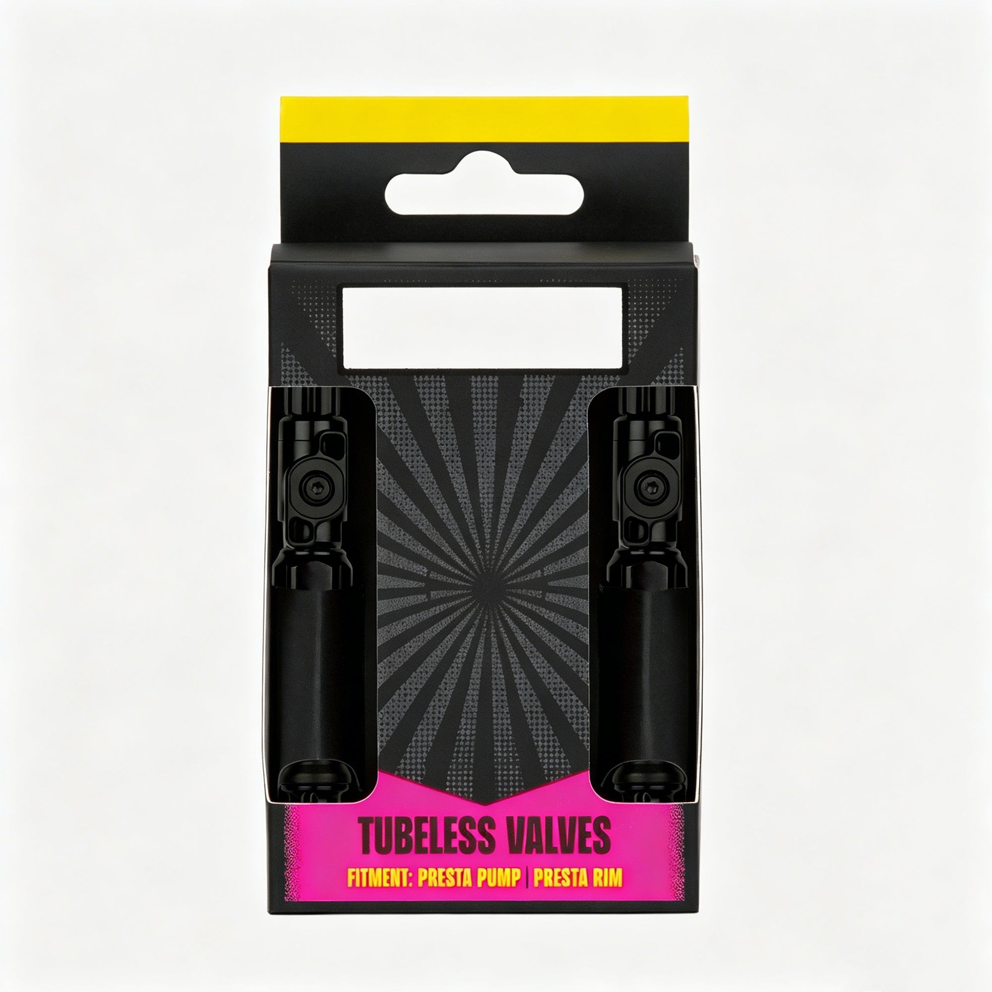 Black tubeless valve stem