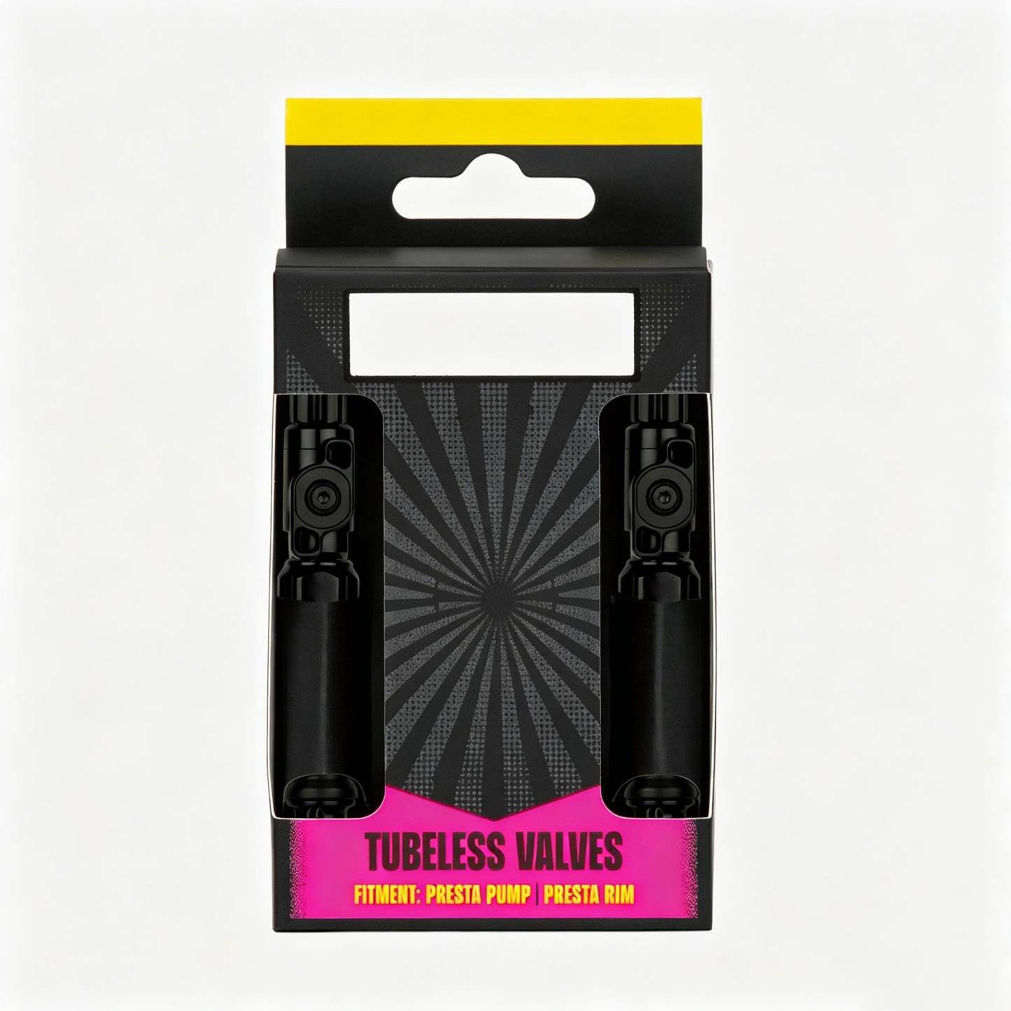 Black tubeless valve stem