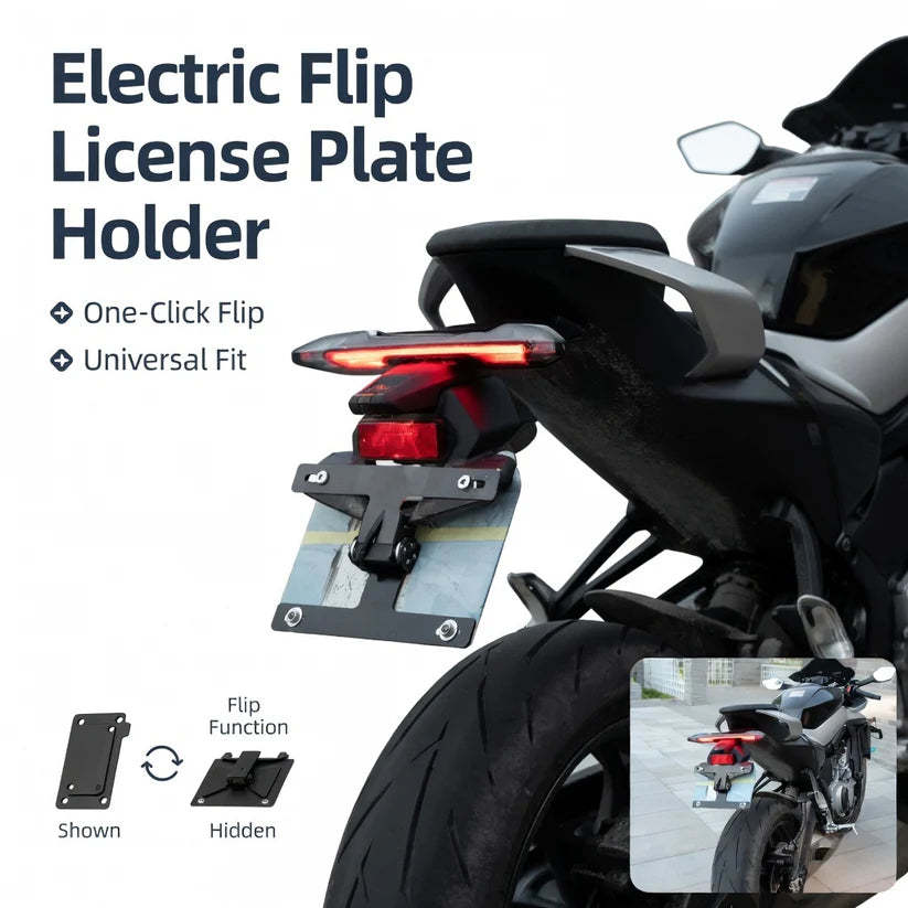 Electric Motorcycle License Plate Holder