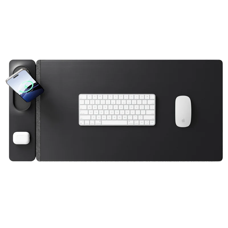 Wireless Charging Desk Mat | Ample Space for an Organized Workspace