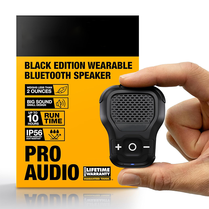 Clip-on wireless professional waterproof portable speaker for construc