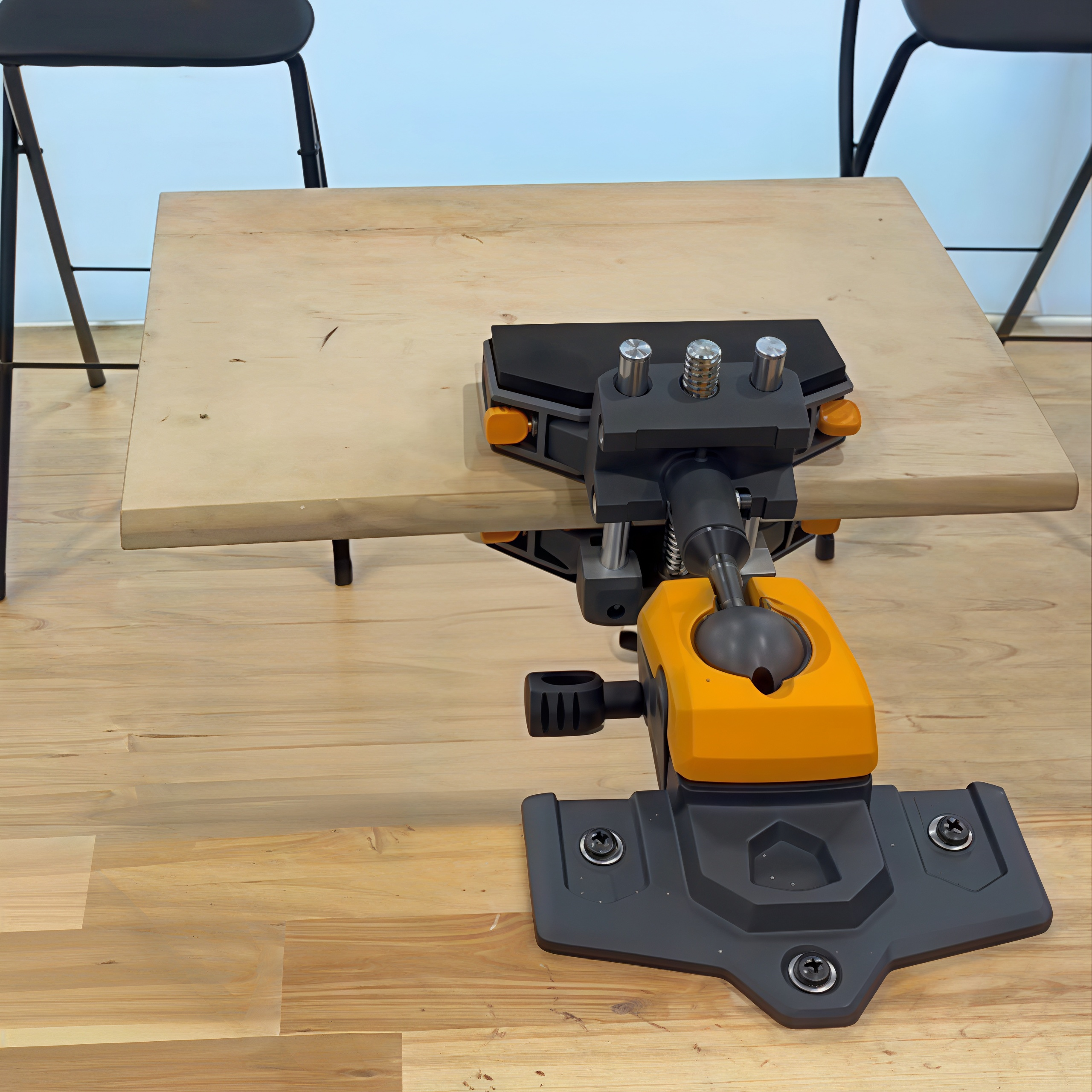 360° Articulating Bench Vise – Lock Any Angle With One Hand, 8 Locking Positions, Swap-In Jaw Pads, Base & XL
