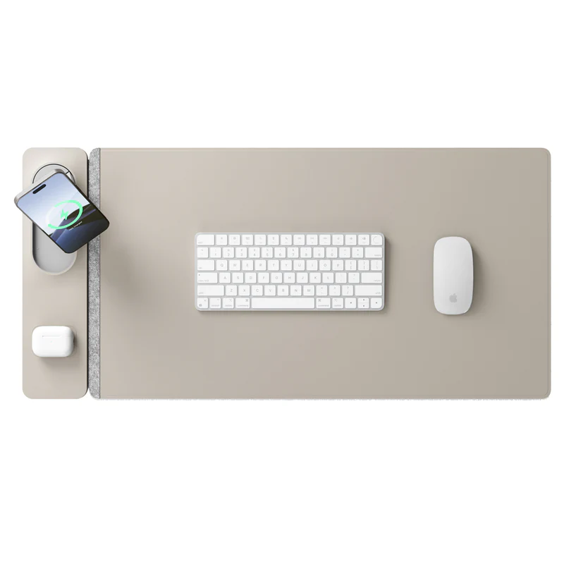 Wireless Charging Desk Mat | Ample Space for an Organized Workspace