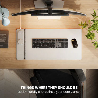 Wireless Charging Desk Mat | Ample Space for an Organized Workspace