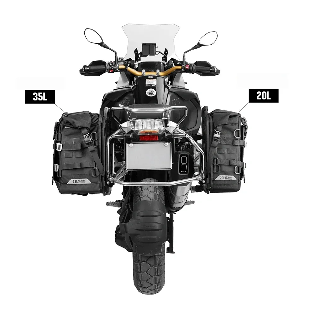 Motorcycle Side Bags – 20L & 35L Quick-Release Waterproof Saddlebags 🏍️🎒💧