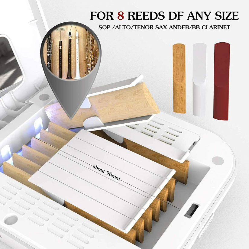 Electric UV disinfection and cleaning reed box