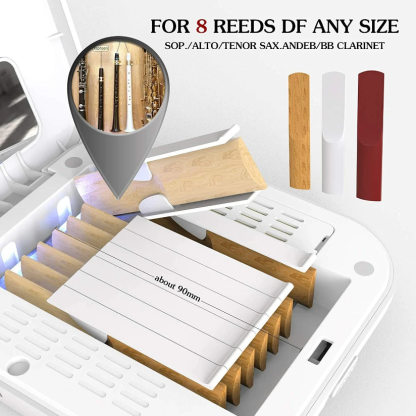 Electric UV disinfection and cleaning reed box