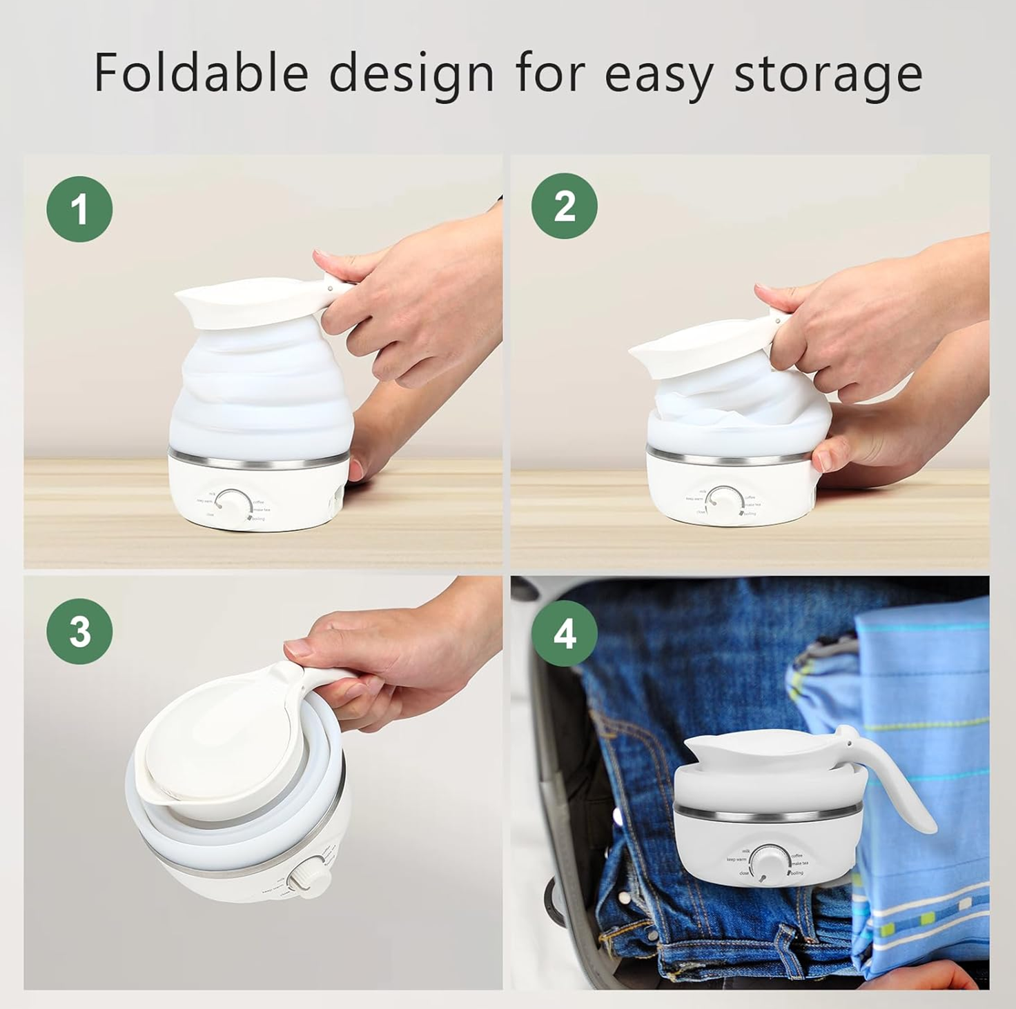 Travel Folding Electric Kettle