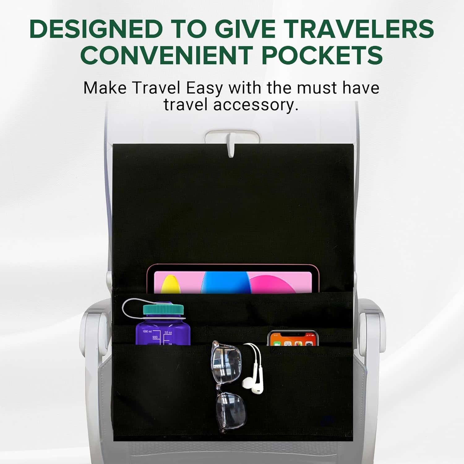 GoSeat™ Organizer | Your In-Flight Clean & Organized Zone