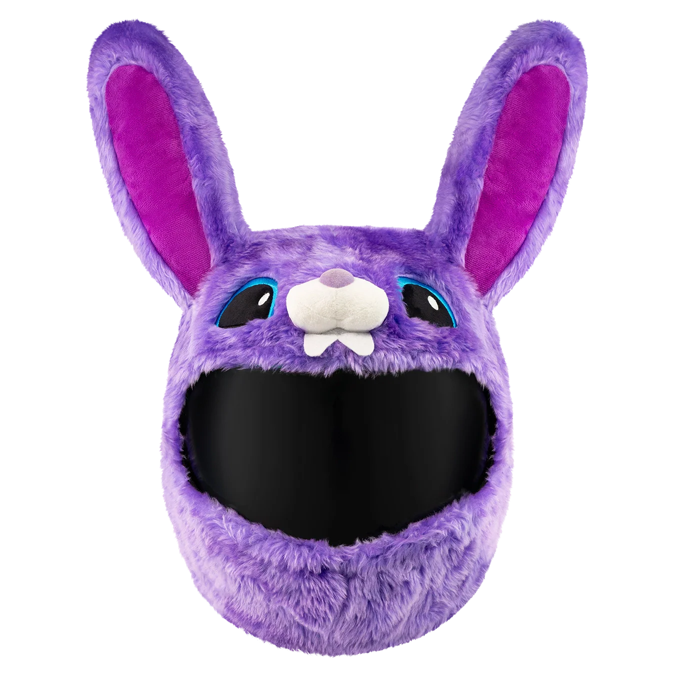 Motorcycle Helmet Cover - Purple Bunny