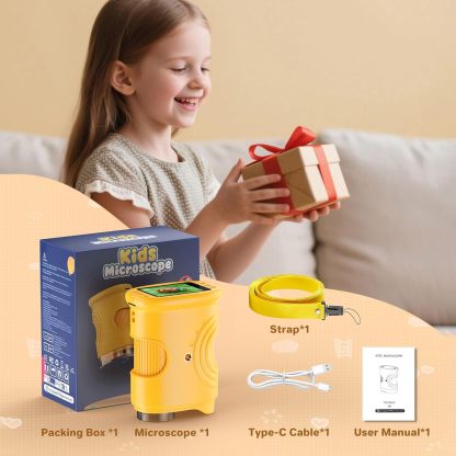 Kids’ Handheld Digital Microscope – 1000X Magnification with 2" Screen