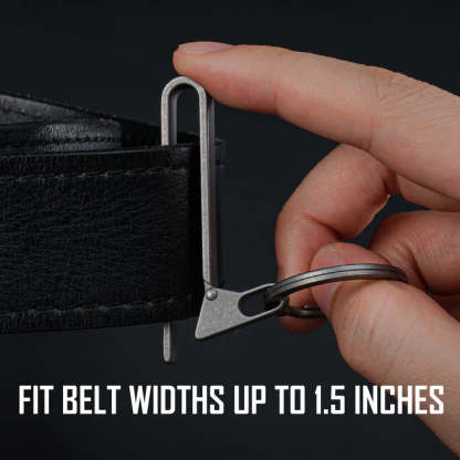 Titanium Alloy Belt Keychain