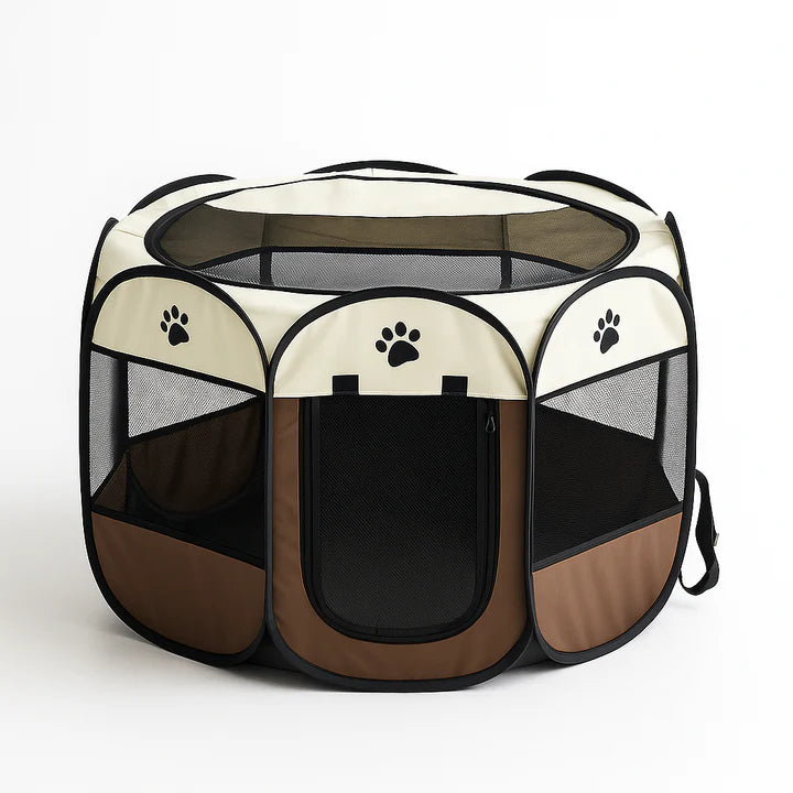 Portable foldable pet tent