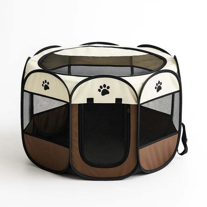 Portable foldable pet tent