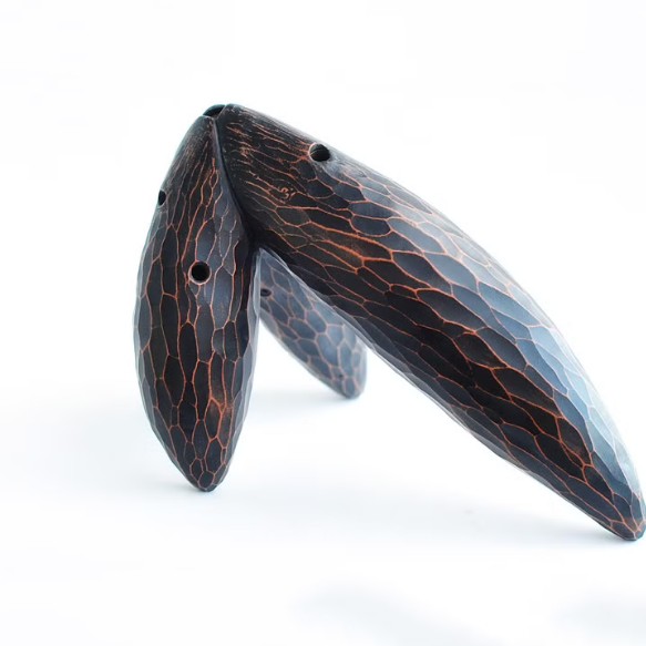 Triple Chamber Flute "Forest Meditation" – Ceramic Musical Instrument