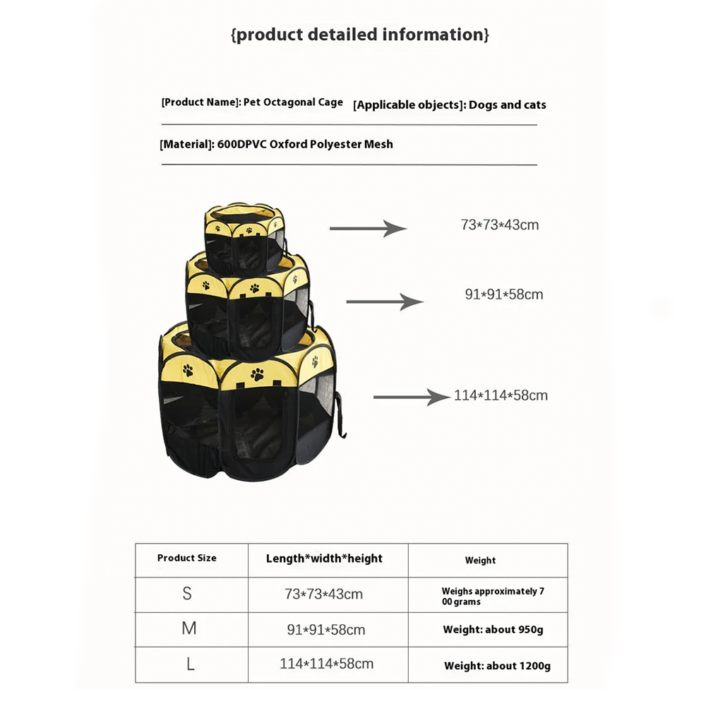Portable foldable pet tent