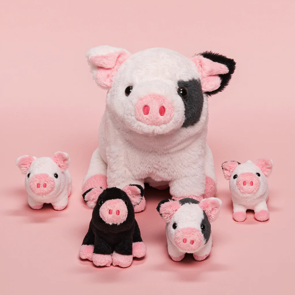 Mama Highland Cow & Her 4 Surprise Babies Plush Set 🐮💖
