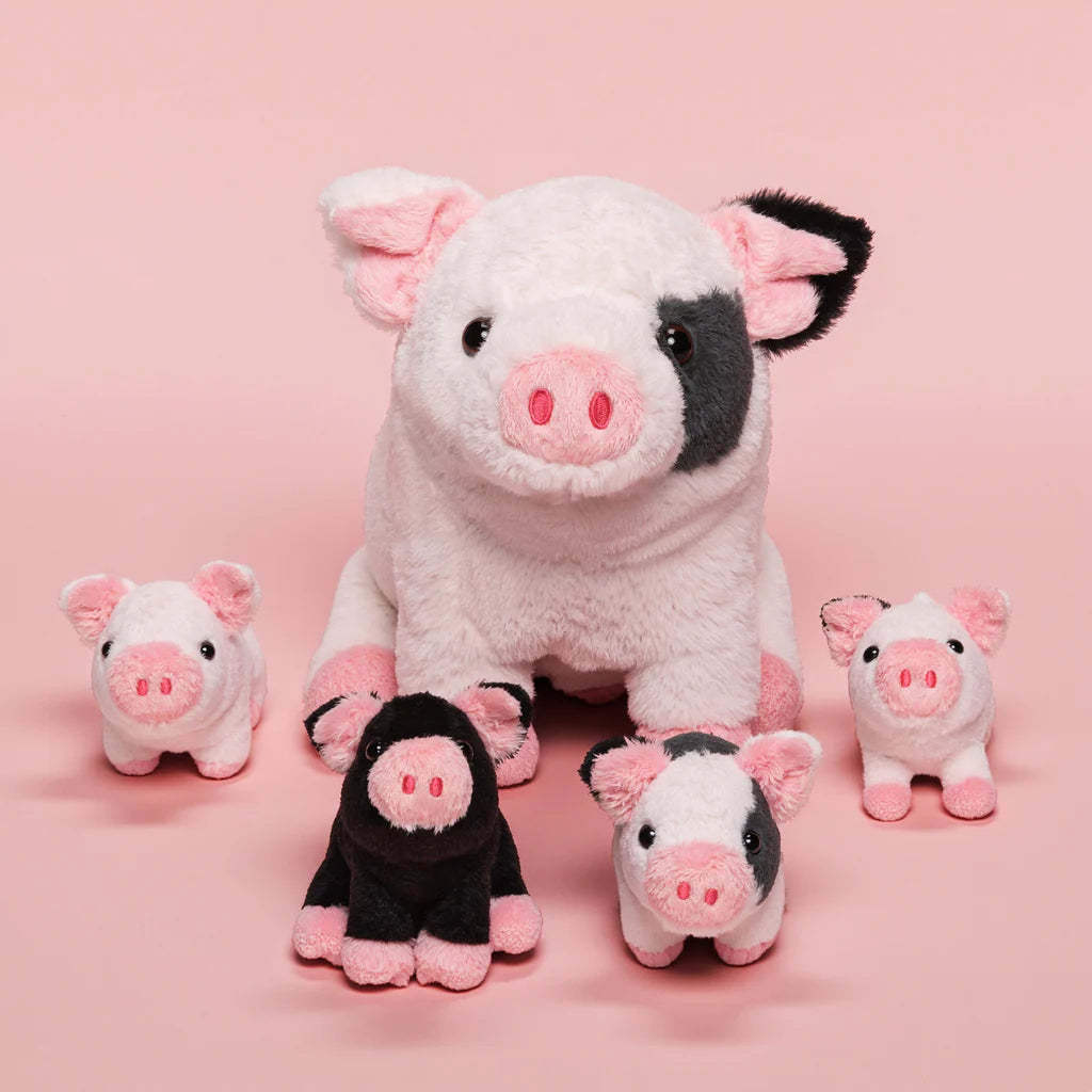 Mama Highland Cow & Her 4 Surprise Babies Plush Set 🐮💖