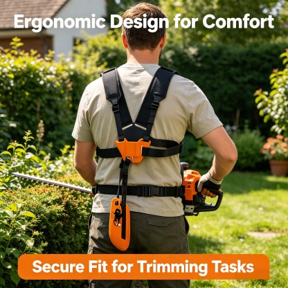 Trimmer / Brush Cutter Dual Shoulder Safety Harness