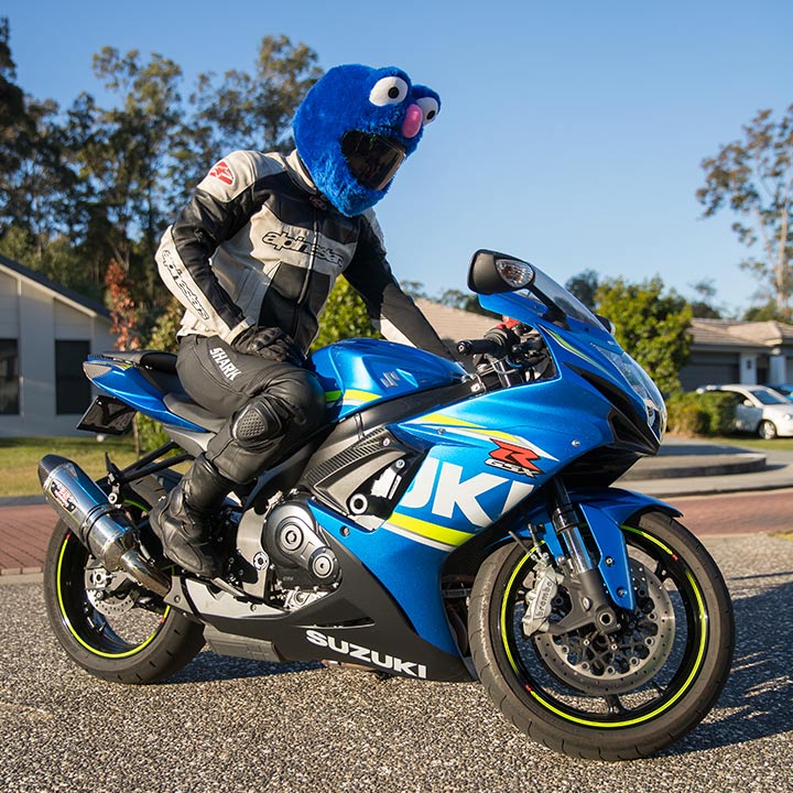 Motorcycle Helmet Cover - Blue