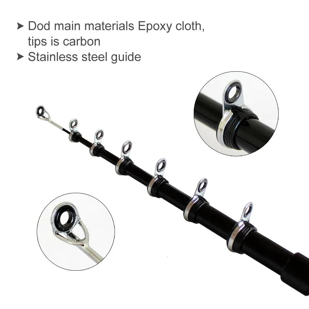 Fish-shaped telescopic fishing rod is small and convenient