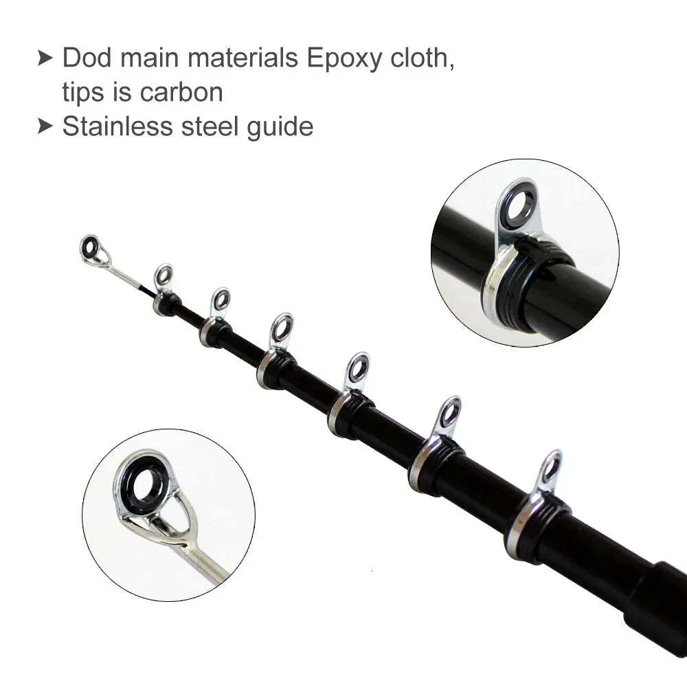 Fish-shaped telescopic fishing rod is small and convenient