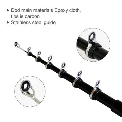 Fish-shaped telescopic fishing rod is small and convenient