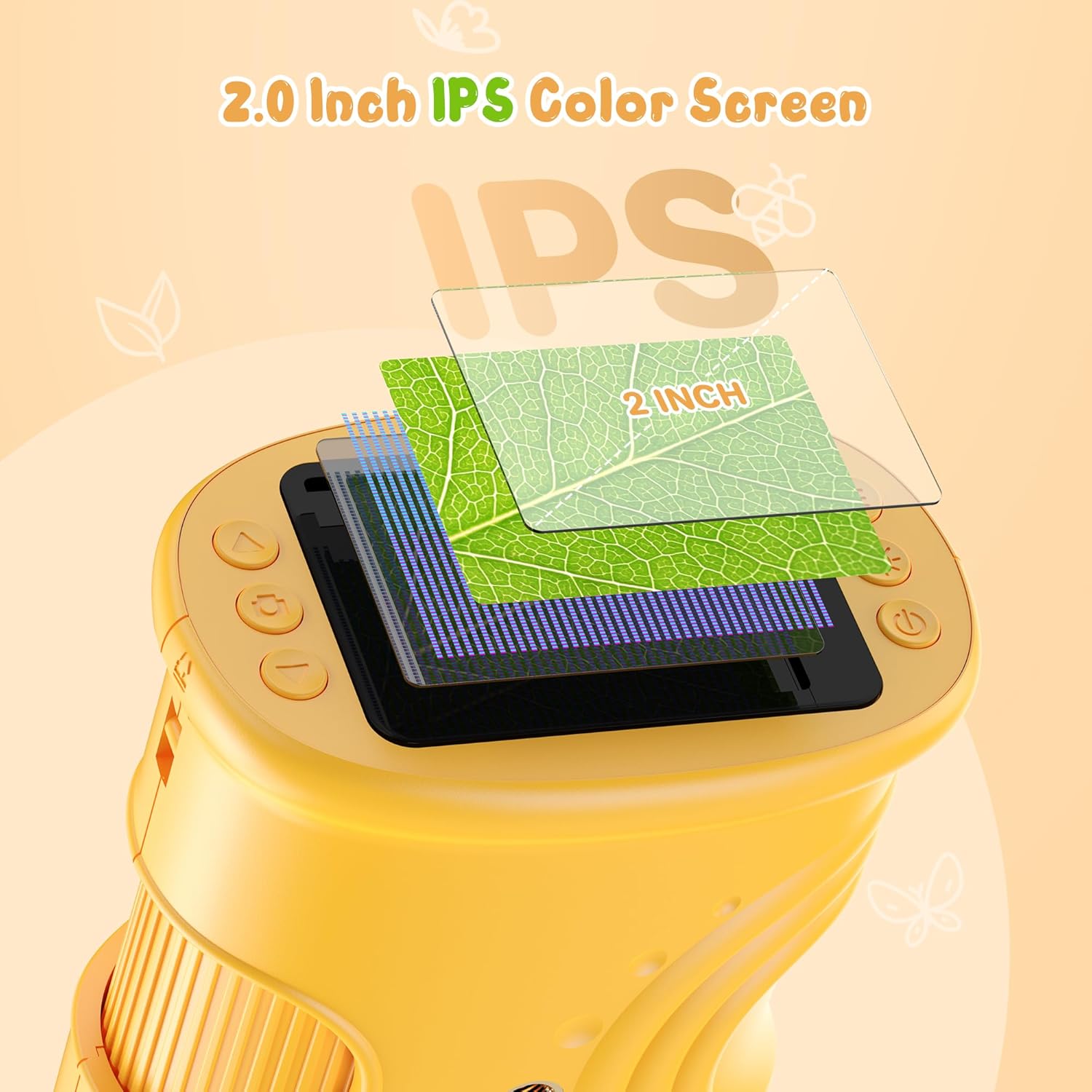 Kids’ Handheld Digital Microscope – 1000X Magnification with 2" Screen