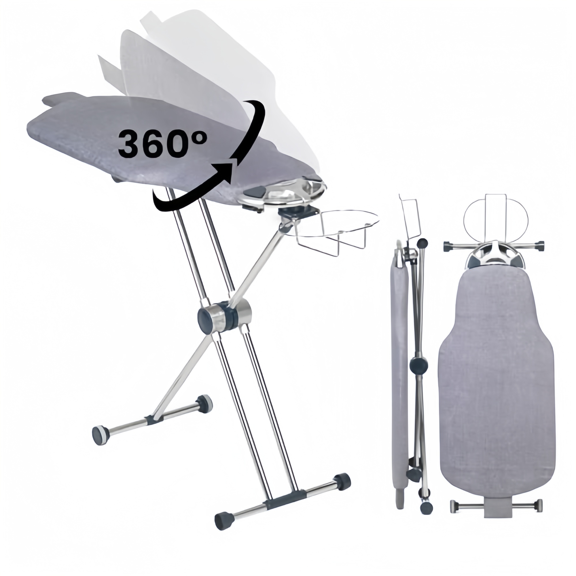 360° Rotating Dual-Sided Ironing Board – Ergonomic Torso-Shaped Pressing Station