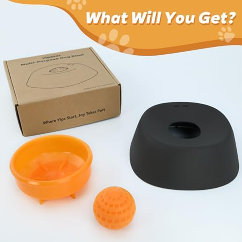 Slow-feeding dog bowl, suitable for liquid treats, non-slip