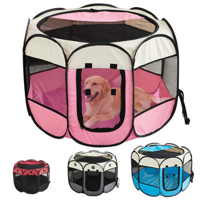 Portable foldable pet tent
