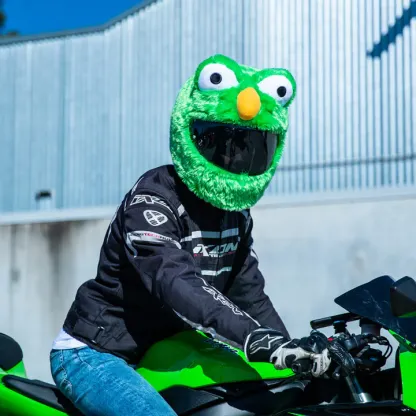 Motorcycle Helmet Cover - Green