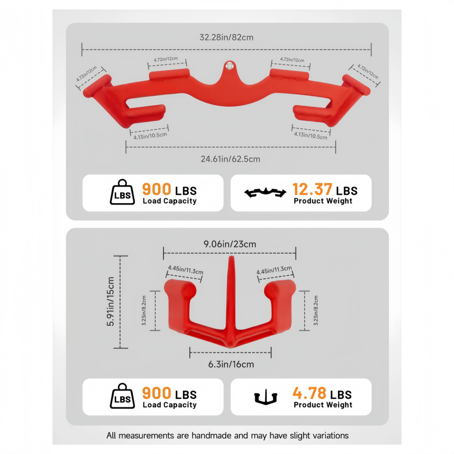Lat Pull-Down Triangle Bar – 8-Grip Cable Attachment for Back Training 💪🔻🏋️