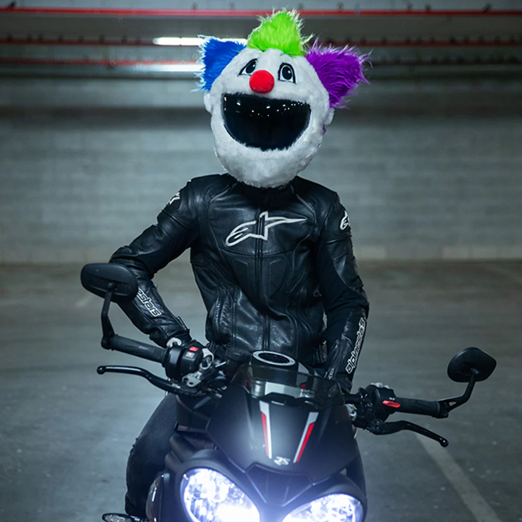Motorcycle Helmet Cover - Clown