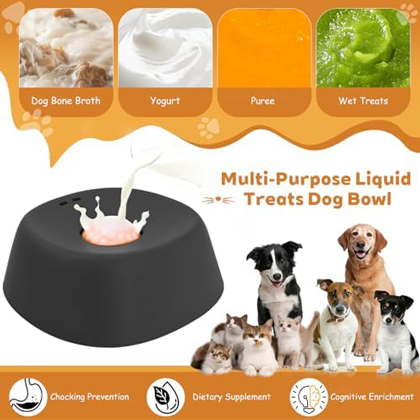 Slow-feeding dog bowl, suitable for liquid treats, non-slip