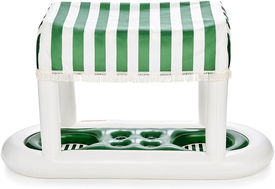 Giant Floating Drink Station – 4th of July Cabana Stripe Pool Party Set 🇺🇸🍹☀️