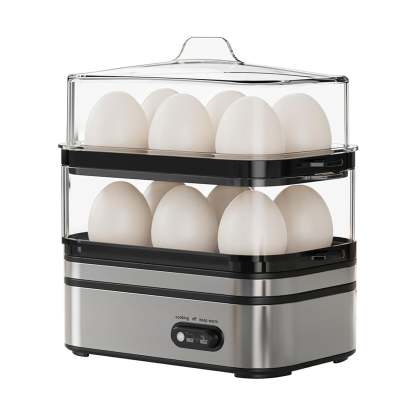 Electric rapid egg cooker, 12-egg capacity