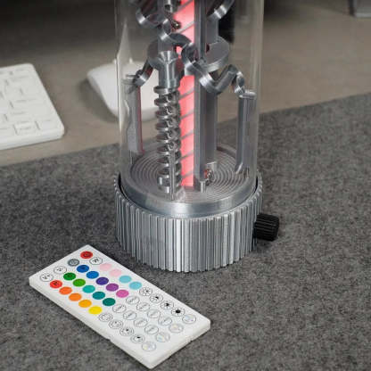 Spinning Pinball RGB Remote Control Night Light – Silver