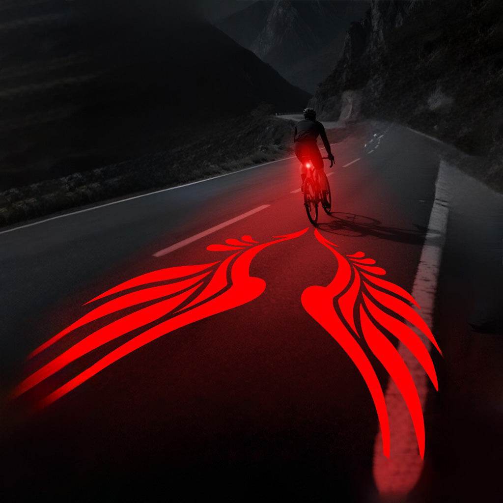 Eagle Wing Bike Light – 4 Dynamic Modes with Road Projection