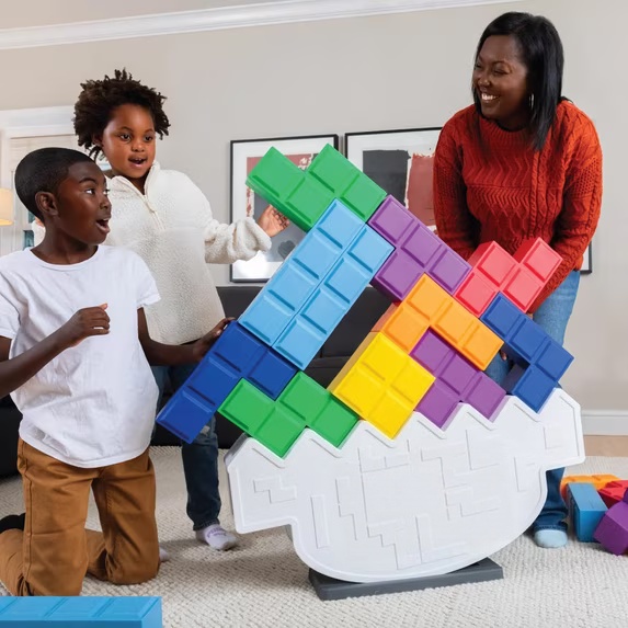 XL Tilting Tower Stacking Game | Oversized Blocks, Balance Challenges & Party Fun