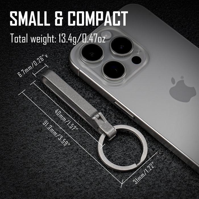 Titanium Alloy Belt Keychain