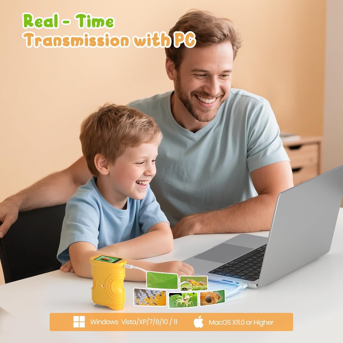 Kids’ Handheld Digital Microscope – 1000X Magnification with 2" Screen