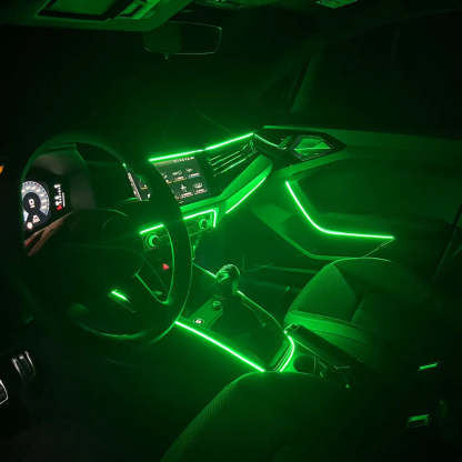 Ambient Glow Car Light Strips – Customizable Multicolor LED Kit