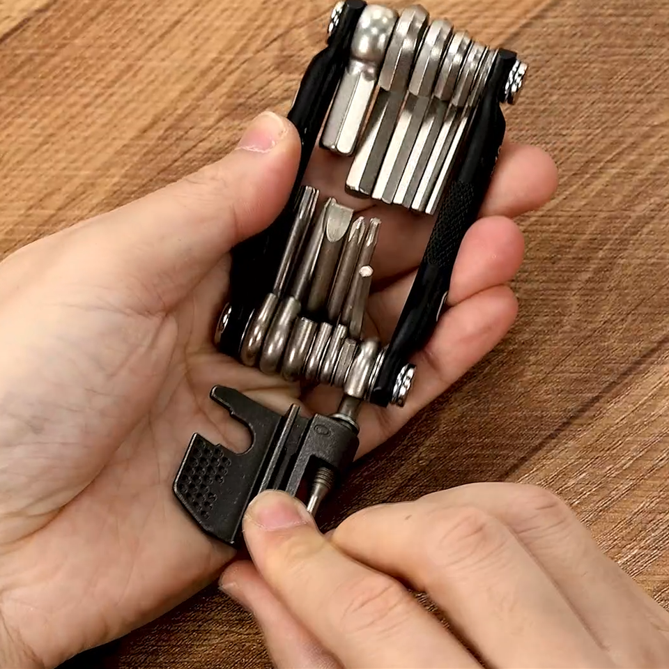 Multi-functional bicycle repair tool