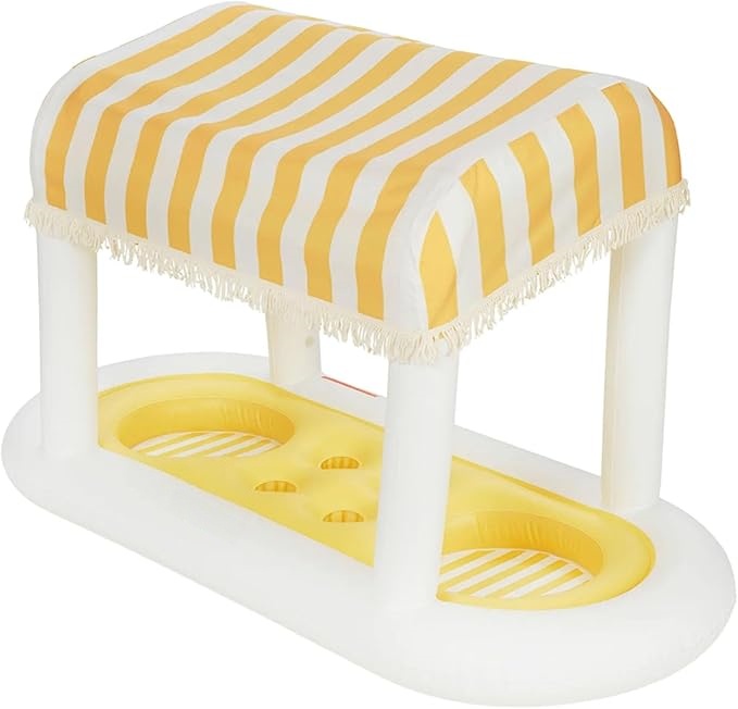 Giant Floating Drink Station – 4th of July Cabana Stripe Pool Party Set 🇺🇸🍹☀️