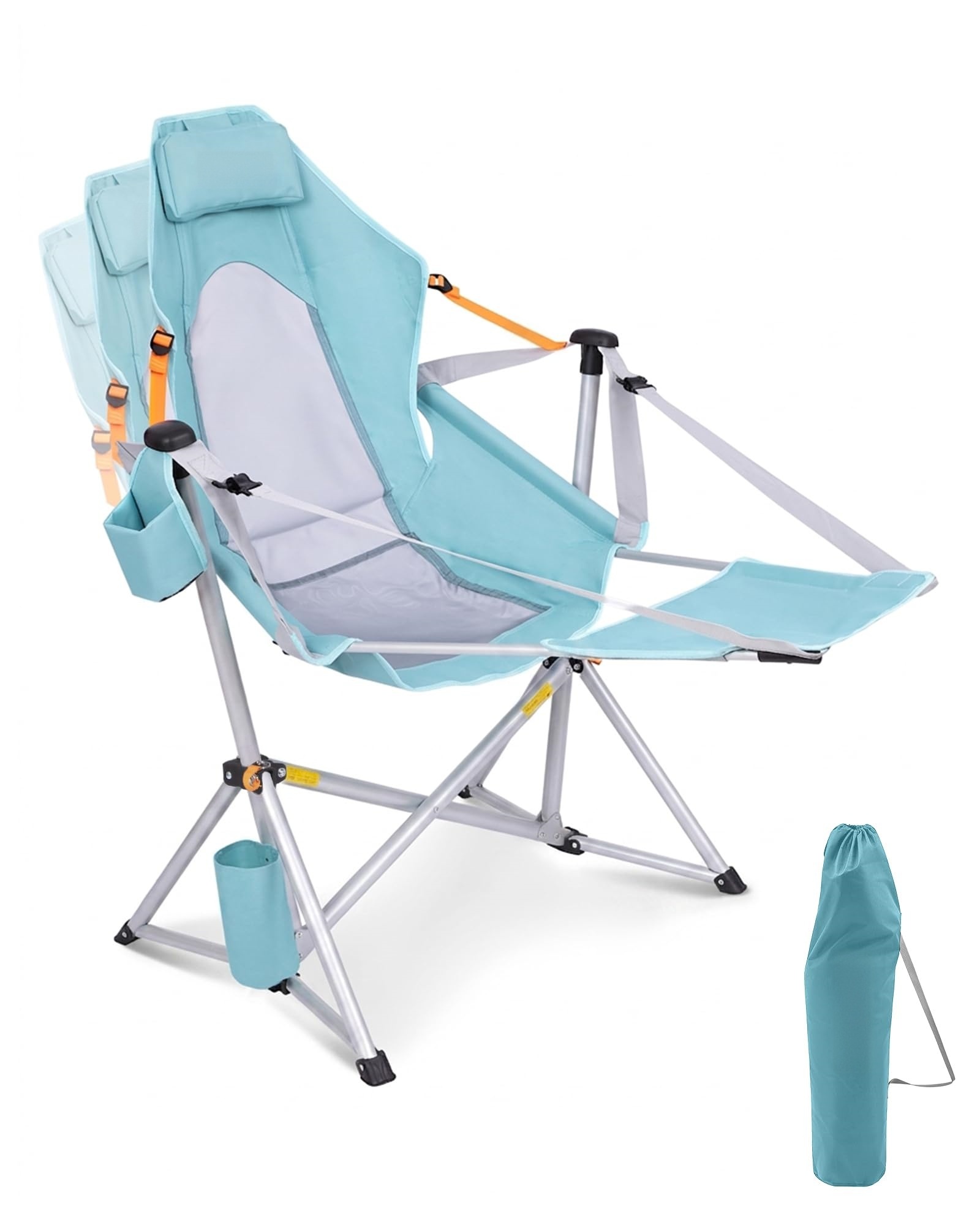 Hammock Camping Chair with Removable Footrest – Folding Rocking Chair