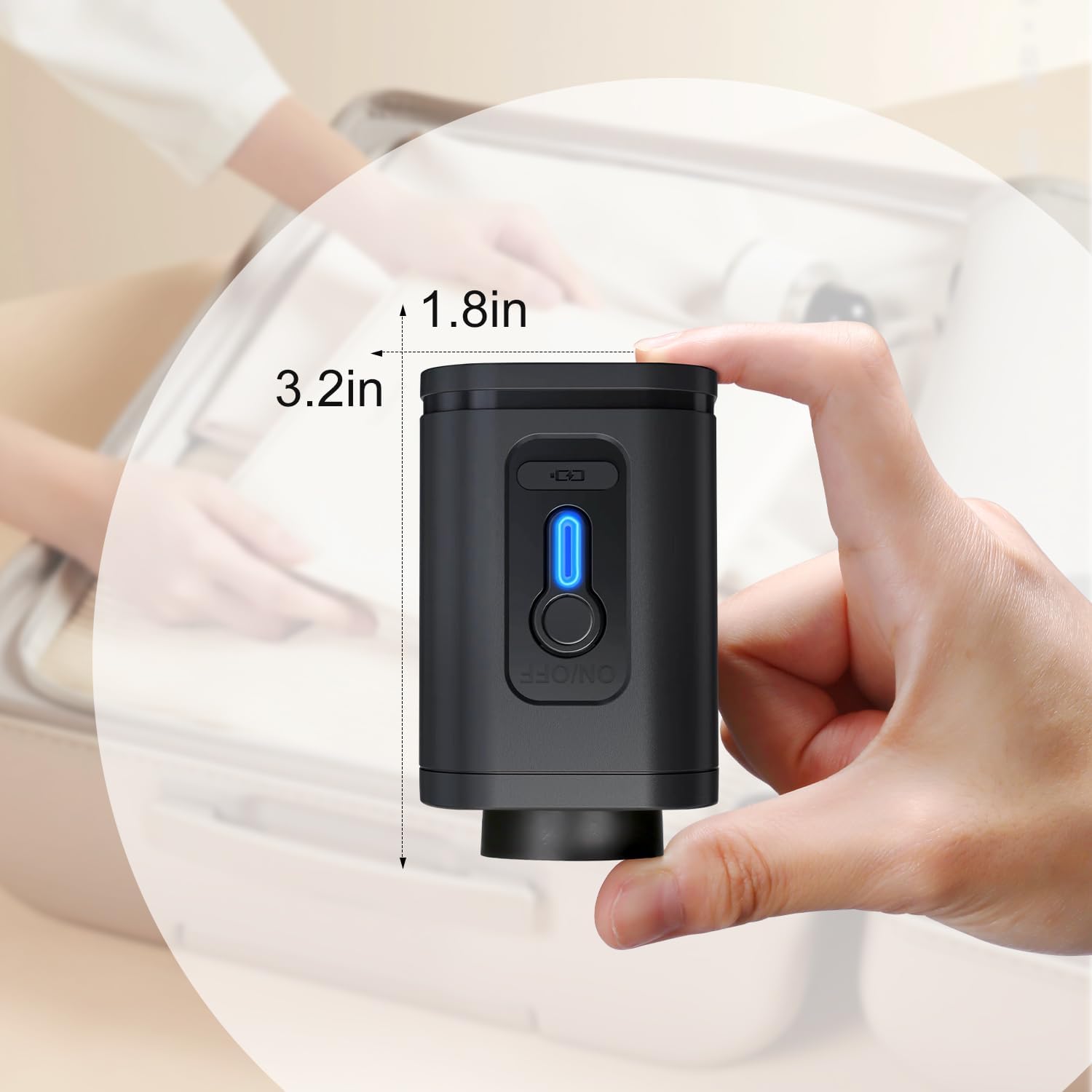 Travel Vacuum Bags with Portable Electric Pump – Space Saver Storage Bags for Clothing & Luggage