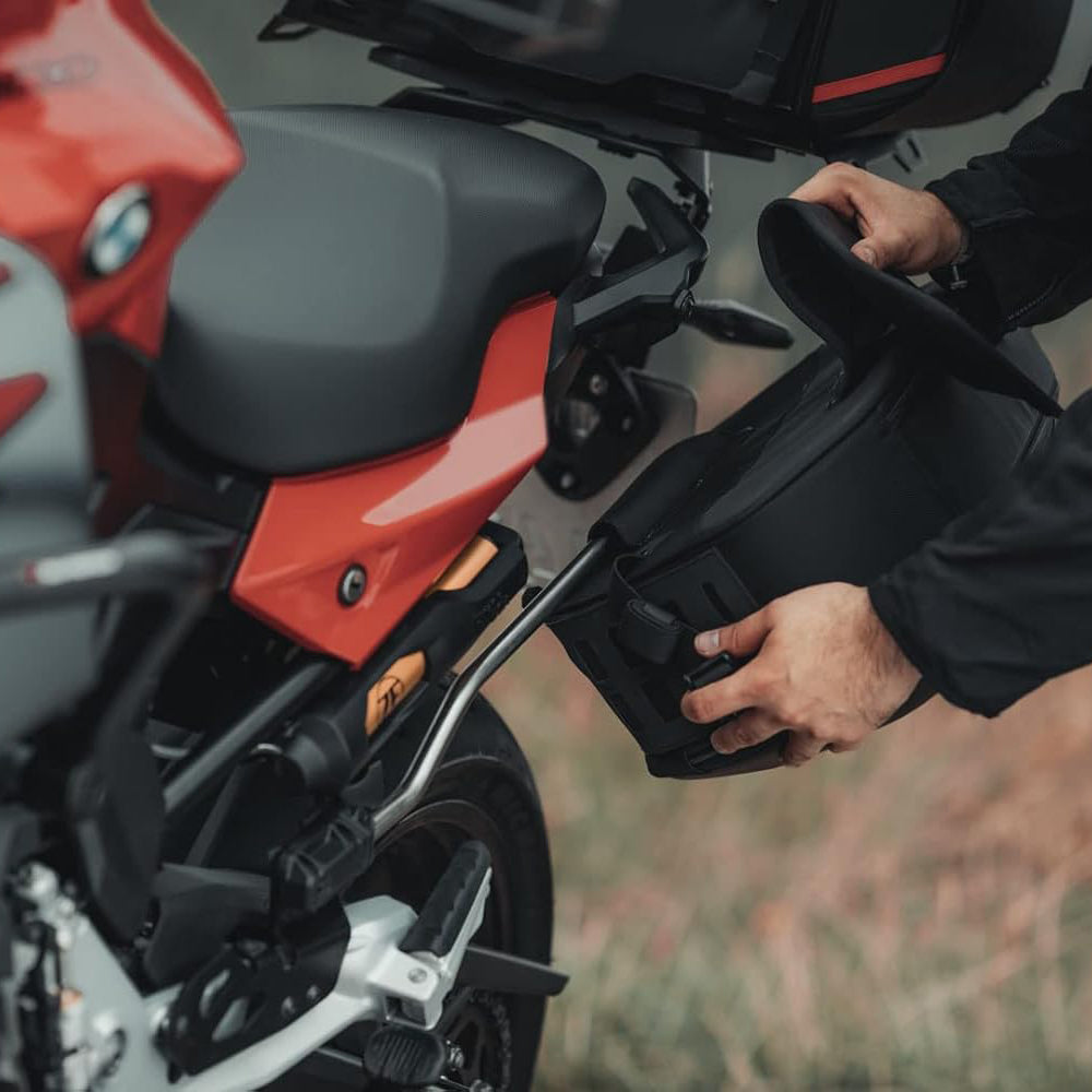 H-Style Motorcycle Side Bag Set – For High-Mount Exhaust Systems